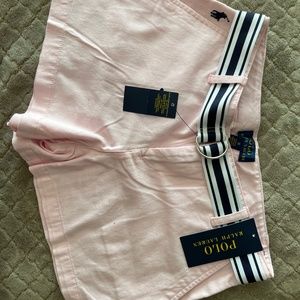 Polo Khaki Shorts Belted (Carmel Pink)